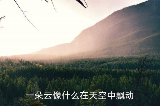 一朵云像什么在天空中飘动