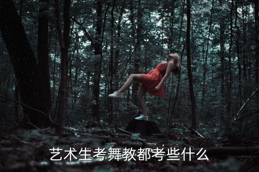 艺术生考舞教都考些什么
