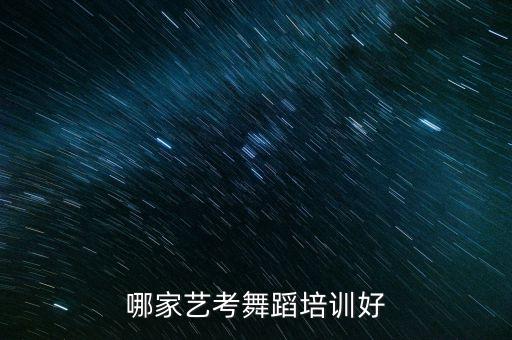 哪家艺考舞蹈培训好