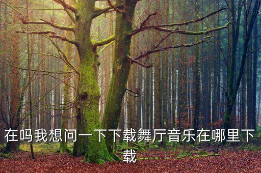 在吗我想问一下下载舞厅音乐在哪里下载