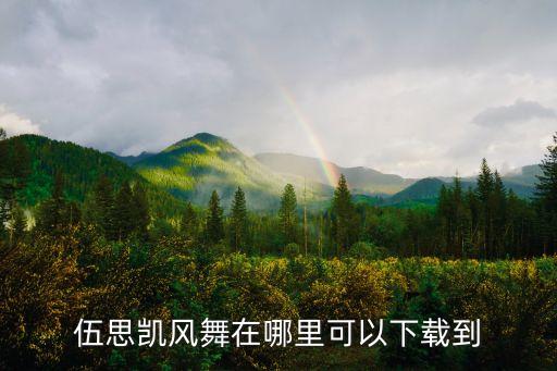 伍思凯风舞在哪里可以下载到