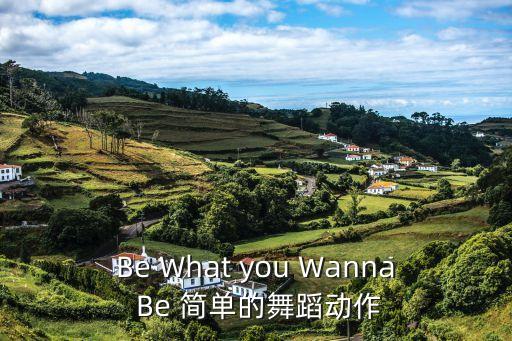 Be What you Wanna Be 简单的舞蹈动作