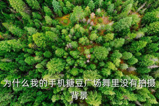 为什么我的手机糖豆广场舞里没有拍摄背景