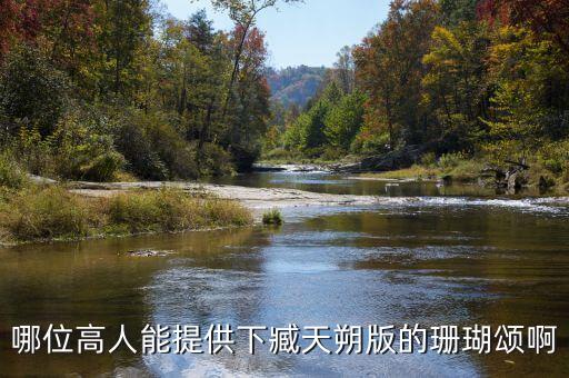 哪位高人能提供下臧天朔版的珊瑚颂啊