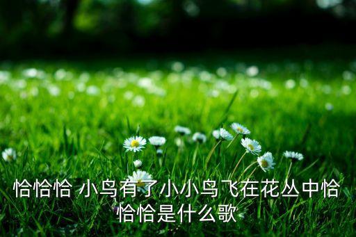 恰恰恰 小鸟有了小小鸟飞在花丛中恰恰恰是什么歌