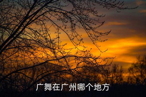 广舞在广州哪个地方