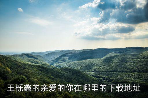 亲爱的你在哪里mp4，马天宇亲爱的你在哪里的链接不要含或者的