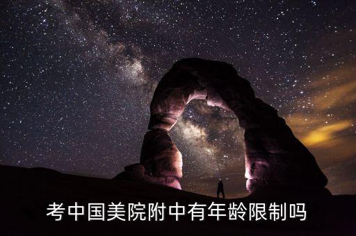 考中国美院附中有年龄限制吗