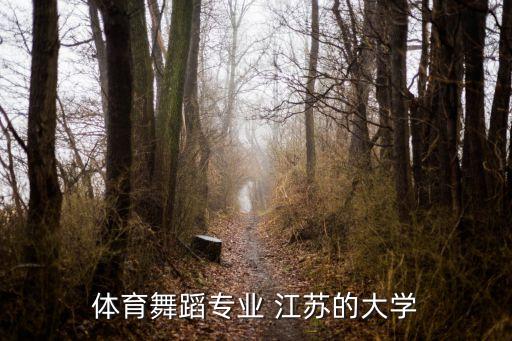 体育舞蹈专业 江苏的大学