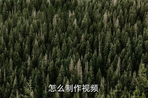 视频制作入门教程，如何制作视频