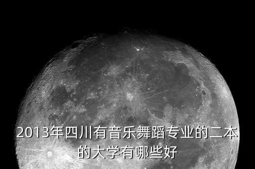 2013年四川有音乐舞蹈专业的二本的大学有哪些好