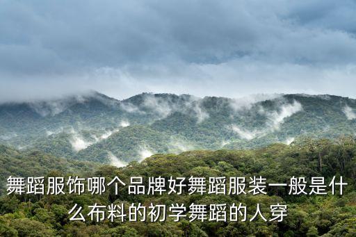 舞蹈服饰哪个品牌好舞蹈服装一般是什么布料的初学舞蹈的人穿