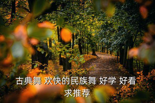 古典舞 欢快的民族舞 好学 好看 求推荐