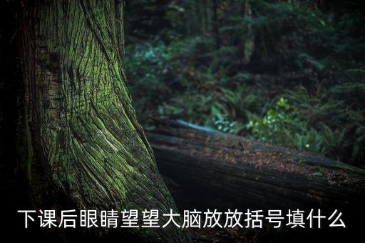 下课后眼睛望望大脑放放括号填什么