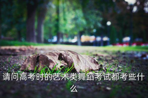 请问高考时的艺术类舞蹈考试都考些什么