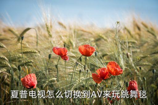 夏普电视怎么切换到AV来玩跳舞毯