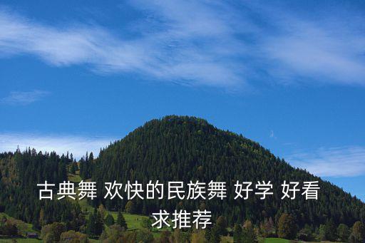 古典舞 欢快的民族舞 好学 好看 求推荐