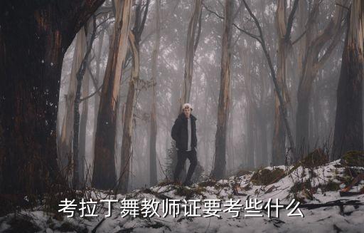 考拉丁舞教师证要考些什么