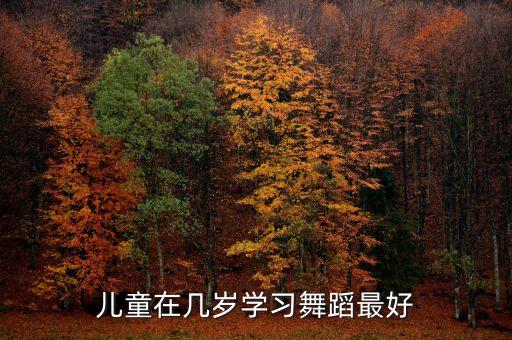 小孩什么时候学跳舞好，儿童在几岁学习舞蹈最好