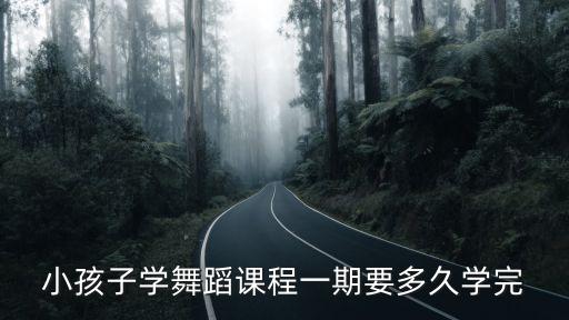 小孩子学舞蹈课程一期要多久学完