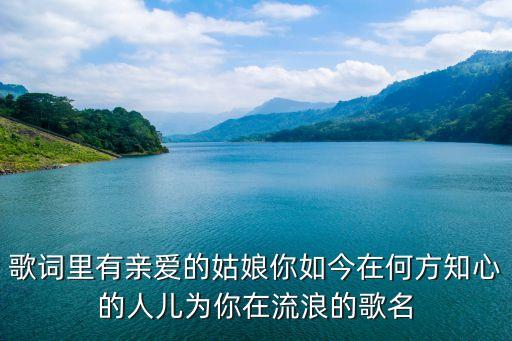 歌词里有亲爱的姑娘你如今在何方知心的人儿为你在流浪的歌名