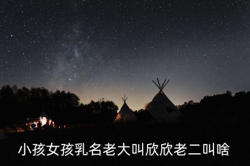 小孩女孩乳名老大叫欣欣老二叫啥