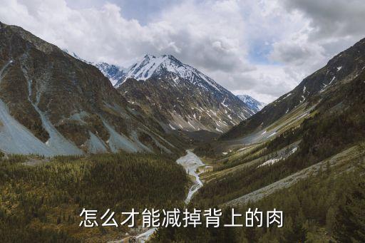 怎么才能减掉背上的肉
