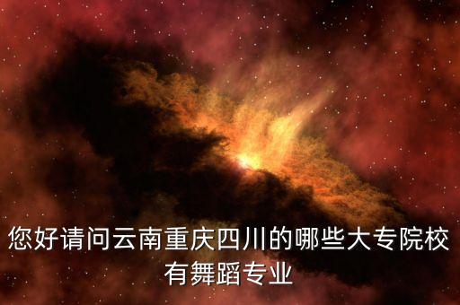 您好请问云南重庆四川的哪些大专院校有舞蹈专业