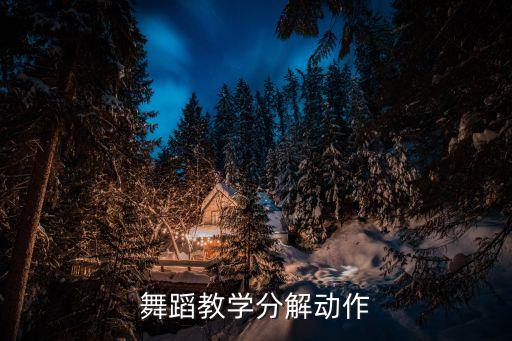 舞蹈教学分解动作