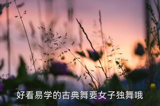 好看易学的古典舞要女子独舞哦
