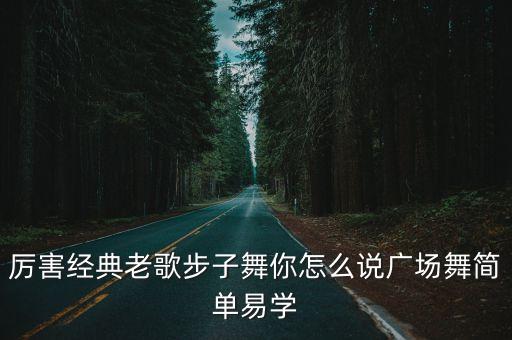 厉害经典老歌步子舞你怎么说广场舞简单易学