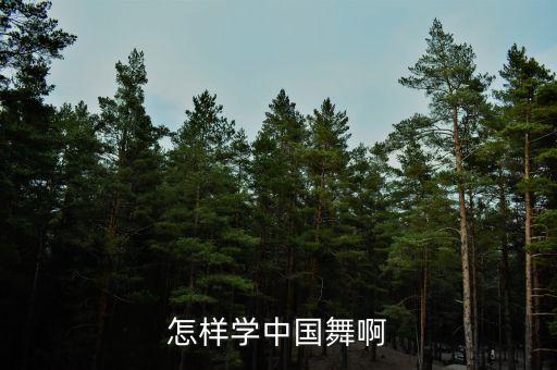 怎样学中国舞啊