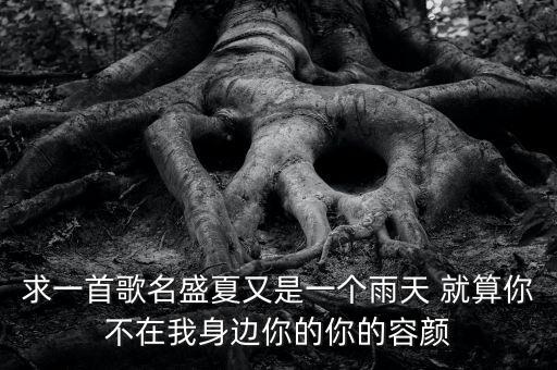 求一首歌名盛夏又是一个雨天 就算你不在我身边你的你的容颜