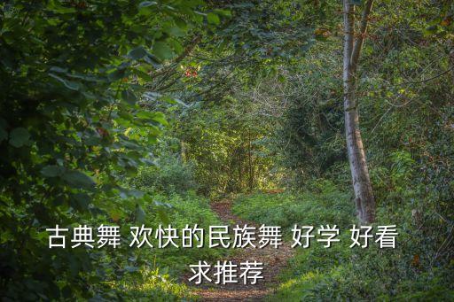 古典舞 欢快的民族舞 好学 好看 求推荐