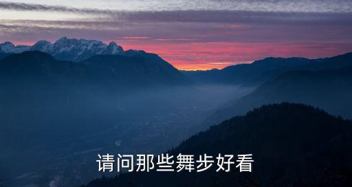 请问那些舞步好看