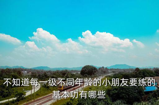 不知道每一级不同年龄的小朋友要练的基本功有哪些