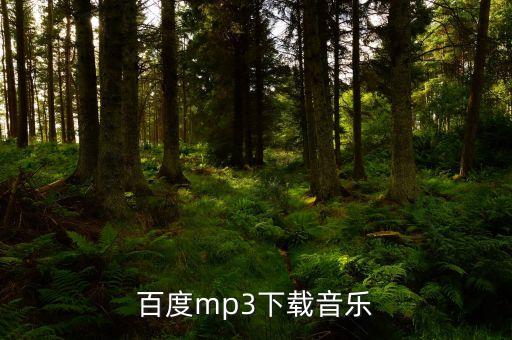 百度mp3下载音乐