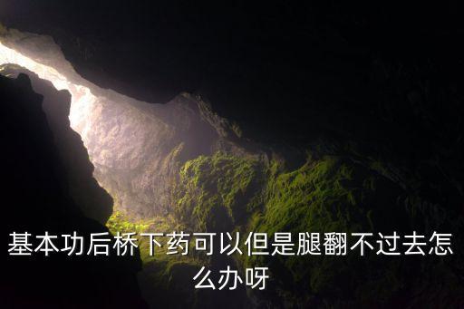 基本功后桥下药可以但是腿翻不过去怎么办呀