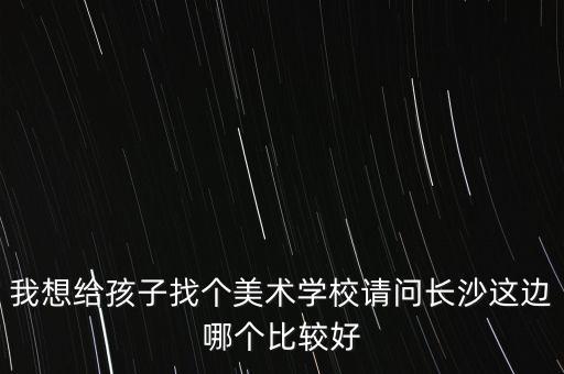 华鑫艺术培训学校长沙岳麓区，我想给孩子找个美术学校请问长沙这边哪个比较好