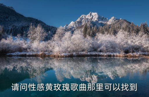 黄玫瑰怎么免费下载，请问性感黄玫瑰歌曲那里可以找到