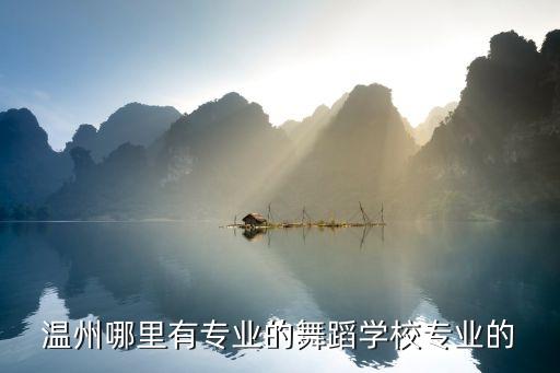 温州哪里有专业的舞蹈学校专业的