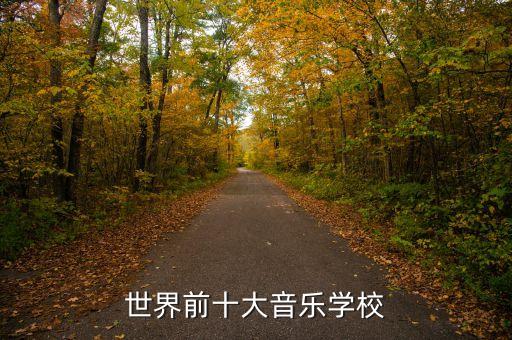 世界前十大音乐学校