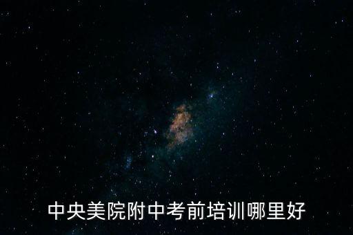 中央美院附中考前培训哪里好