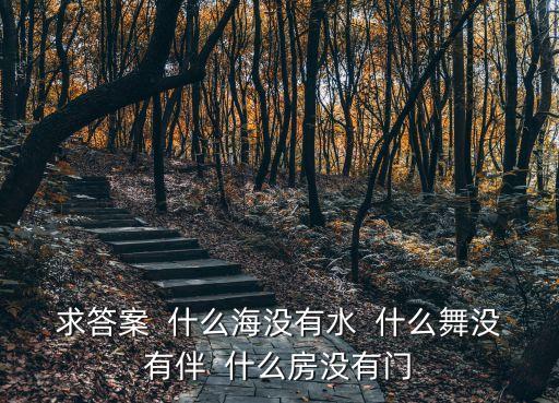 求答案  什么海没有水  什么舞没有伴  什么房没有门