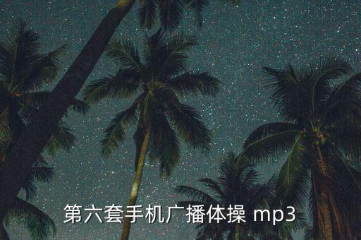 第六套手机广播体操 mp3