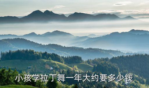 小孩学拉丁舞一年大约要多少钱