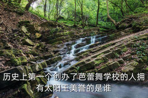 历史上第一个创办了芭蕾舞学校的人拥有太阳王美誉的是谁