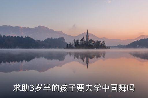 求助3岁半的孩子要去学中国舞吗