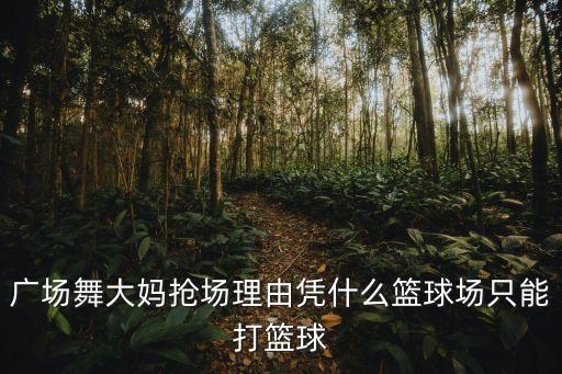 广场舞大妈抢场理由凭什么篮球场只能打篮球