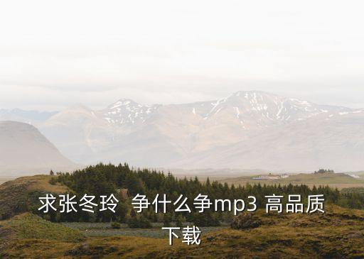 广场舞争什么争大众32步舞曲下载，求张冬玲  争什么争mp3 高品质下载